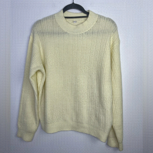 Uniqlo Cream Crew Neck Sweater
